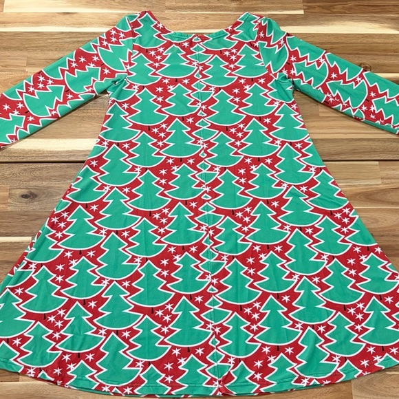 🎄Lolly Wolly Doodle Mommy & Me Matching Christmas Dresses Woman’s L Girls 5T - Picture 3 of 7